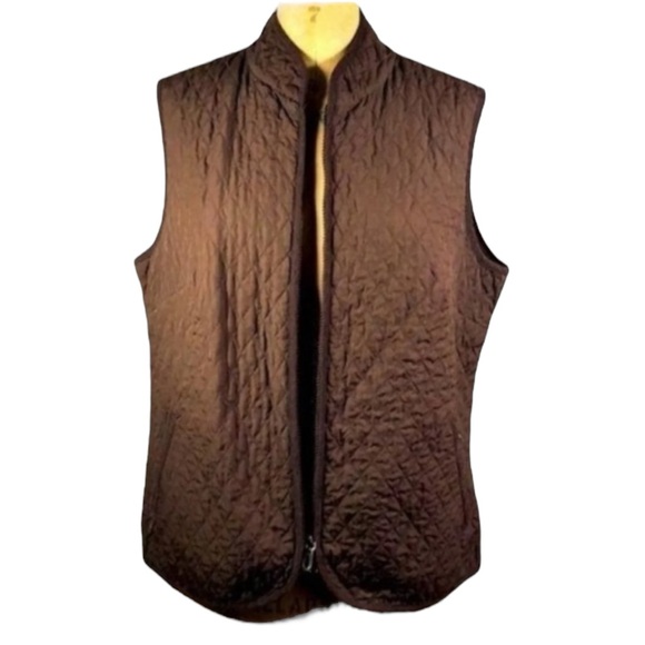 Talbots Jackets & Blazers - TALBOTS Quilted Vest in Chocolate Brown Size Medium — FALL STAPLE PIECE!!!